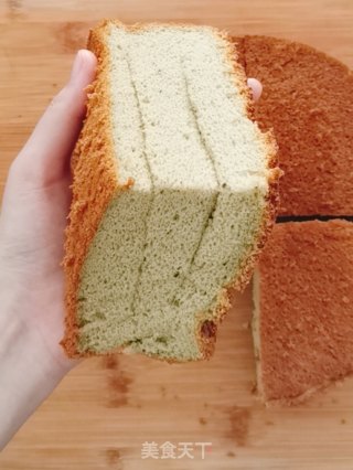 抹茶草莓戚风三文治的做法步骤：12