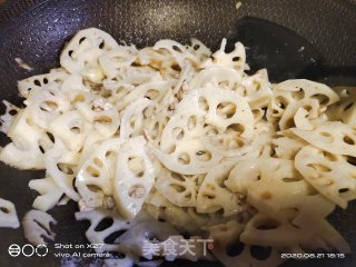肉片炒莲藕的做法步骤：4