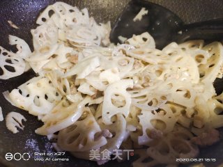 肉片炒莲藕的做法步骤：5