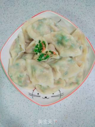 罗非鱼韭菜苔蘑菇水饺的做法步骤：7