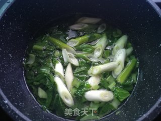 小白菜鸡血汤的做法步骤：8