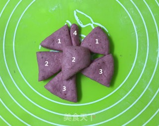 火龙果乳清蝴蝶结面包的做法步骤：11
