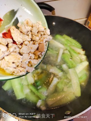 鸡肉丝瓜汤的做法步骤：6
