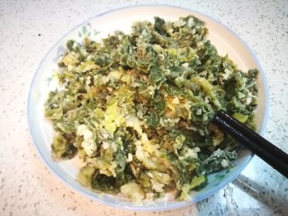 芹菜叶麦饭的做法步骤：5