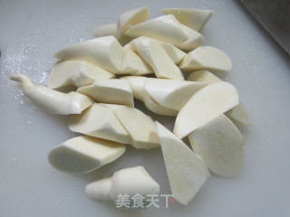 茭白与年糕的做法步骤：4