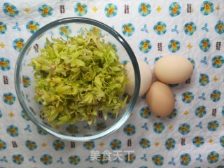 石斛花炒鸡蛋的做法步骤：1