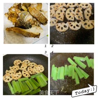 家常做法【干锅鱼】的做法步骤：3
