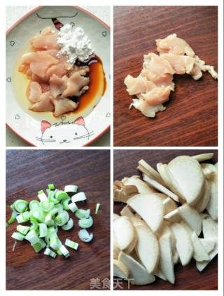 杏鲍菇炒西兰花的做法步骤：3