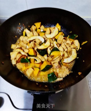 南瓜鸡肉藜麦饭的做法步骤：9