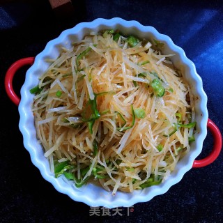 青椒拌土豆丝的做法步骤：10