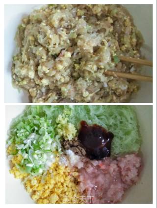 冬瓜鸡蛋虾仁蒸饺的做法步骤：6
