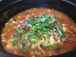 酸汤肥牛的做法步骤：6