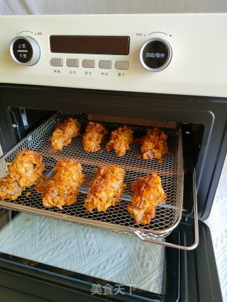 香酥脆黑胡椒薯片鸡翅根的做法步骤：13