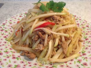 肉丝苤蓝的做法步骤：9