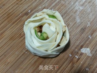 七夕玫瑰花蒸饺的做法步骤：6
