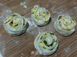 七夕玫瑰花蒸饺的做法步骤：7