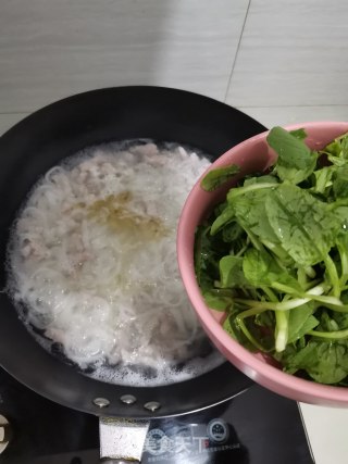 肉丝汤河粉的做法步骤：6