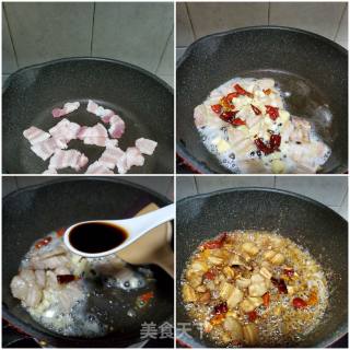 五花肉炒干萝卜片的做法步骤：3