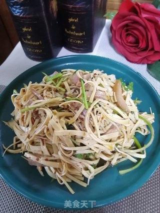猪头肉拌豆皮的做法步骤：9