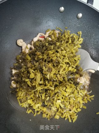 肉丝炒咸菜的做法步骤：3