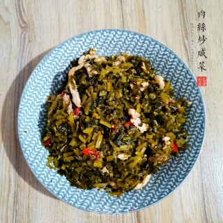 肉丝炒咸菜的做法步骤：4
