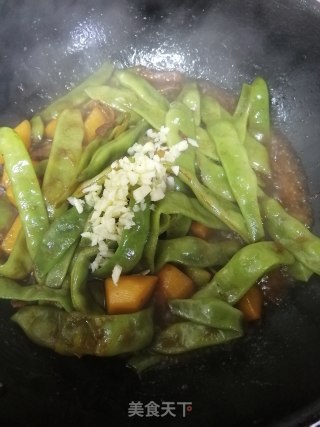 五花肉烧油豆角的做法步骤：7