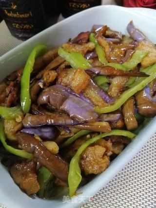 五花肉炒线茄的做法步骤：10