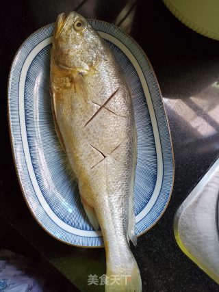 香煎大黄花的做法步骤：3