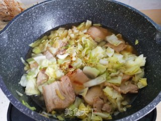 五花肉炖粉条的做法步骤：7