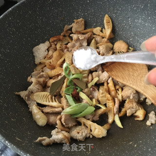 精肉炒春笋的做法步骤：14