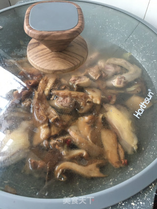 元蘑粉丝炖鸽子的做法步骤：19