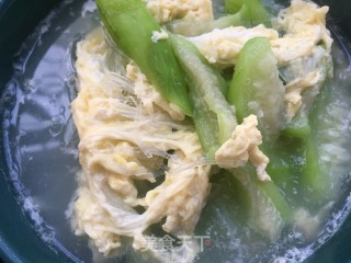 丝瓜粉丝蛋汤的做法步骤：14