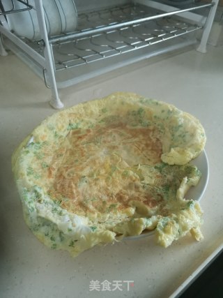 美味的鸡蛋芹菜煎饼的做法步骤：10