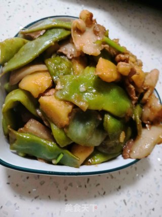 五花肉炖豆角的做法步骤：5