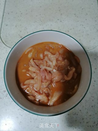豆角炒鸡丝的做法步骤：2