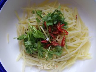 凉拌麻辣土豆丝的做法步骤：7