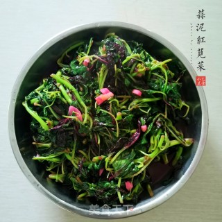蒜泥红苋菜的做法步骤：5