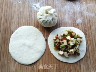 卤肉秋葵生煎包的做法步骤：8