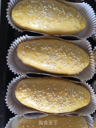 鸡蛋淡奶油肉松面包的做法步骤：8