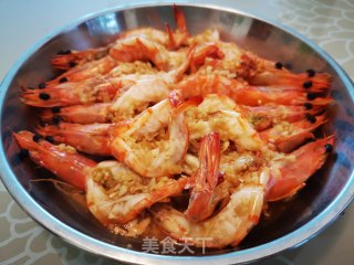 蒜蓉蒸海虾的做法步骤：6