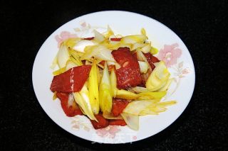 葱爆培根肉的做法步骤：8