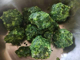小白菜素包子的做法步骤：5
