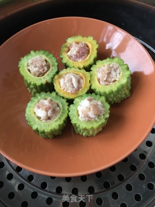 苦瓜酿肉的做法步骤：12