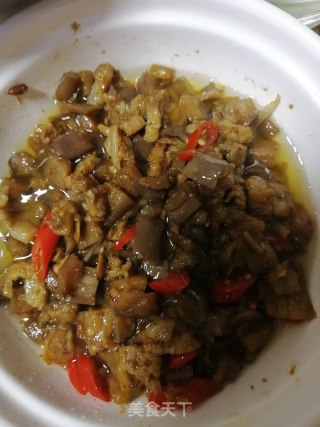 茄子肉卤拌面的做法步骤：2