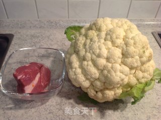 肉丝菜花的做法步骤：1