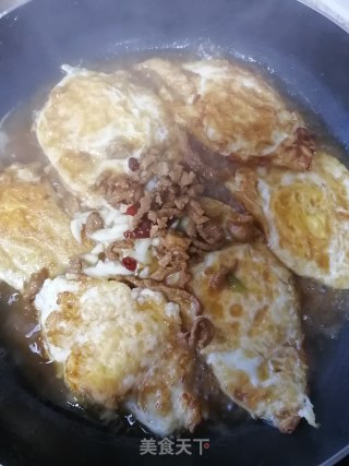 肉末烧荷包蛋的做法步骤：5