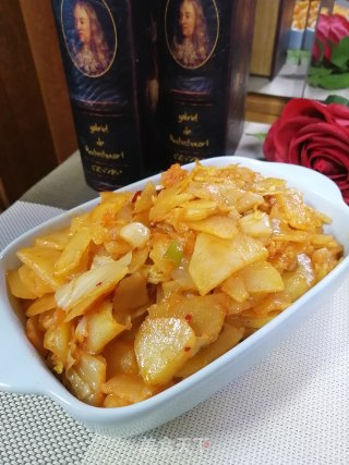 肉末辣白菜土豆片的做法步骤：9