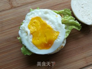 馒头鸡蛋汉堡的做法步骤：4