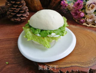 馒头鸡蛋汉堡的做法步骤：6