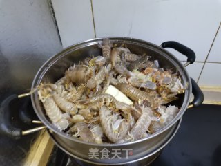 清蒸皮皮虾的做法步骤：2